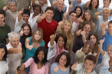 Multi Racial Group With Thumbs Up1